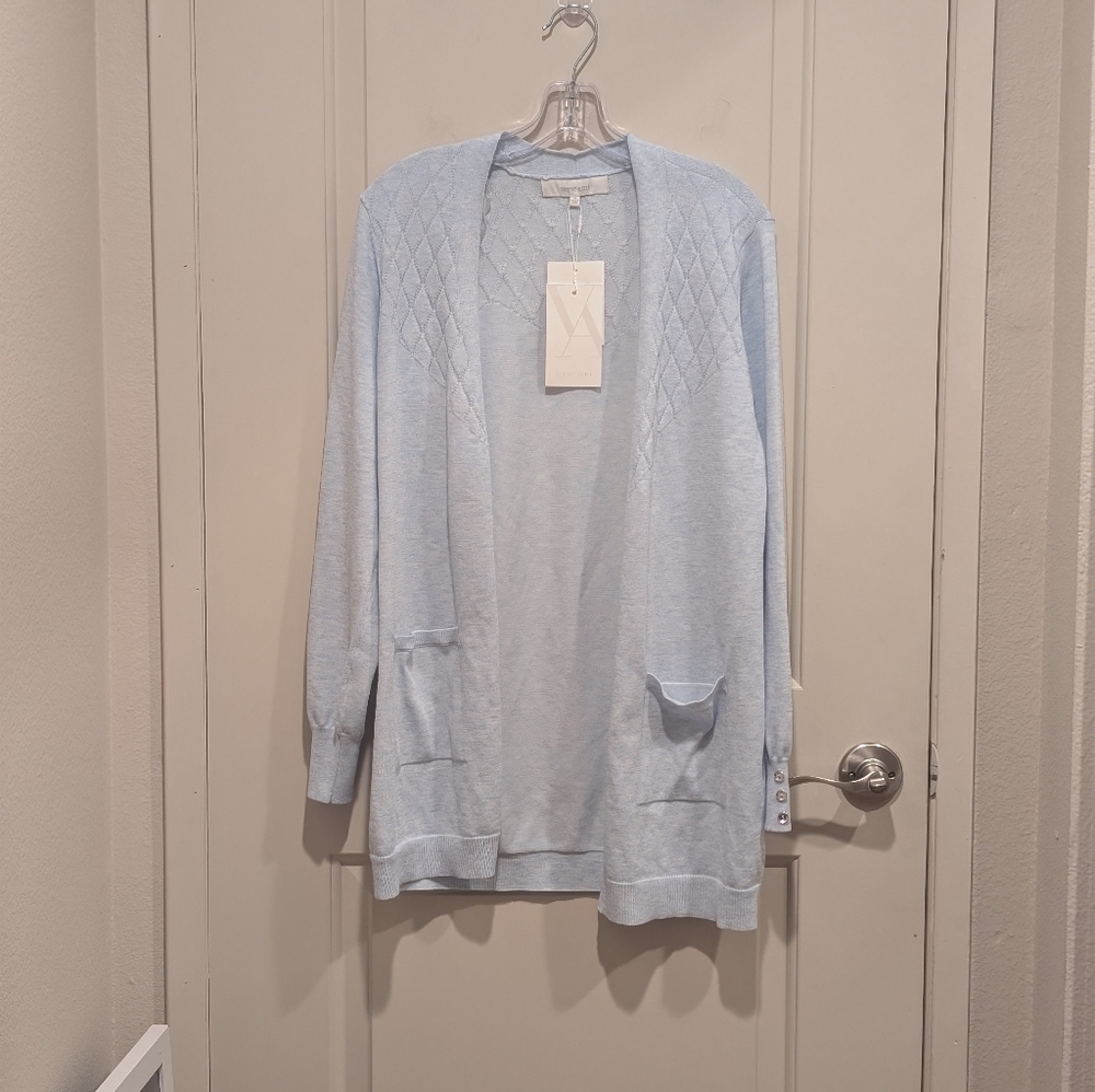Verve Ami Light Blue Women's Cardigan Size Medium NWT